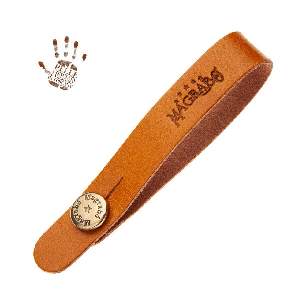 Magrabo Tiny Neck For Acoustic Guitar, Light Brown Premium Strap