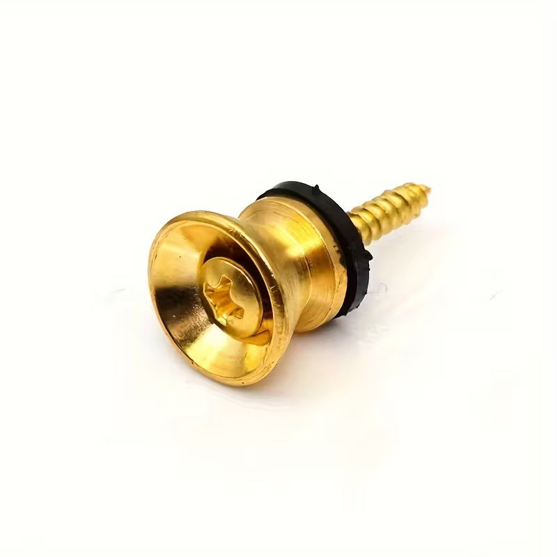 Turner Strap Buttons for Guitar, Bass & Ukulele Pack of 2 in Golden