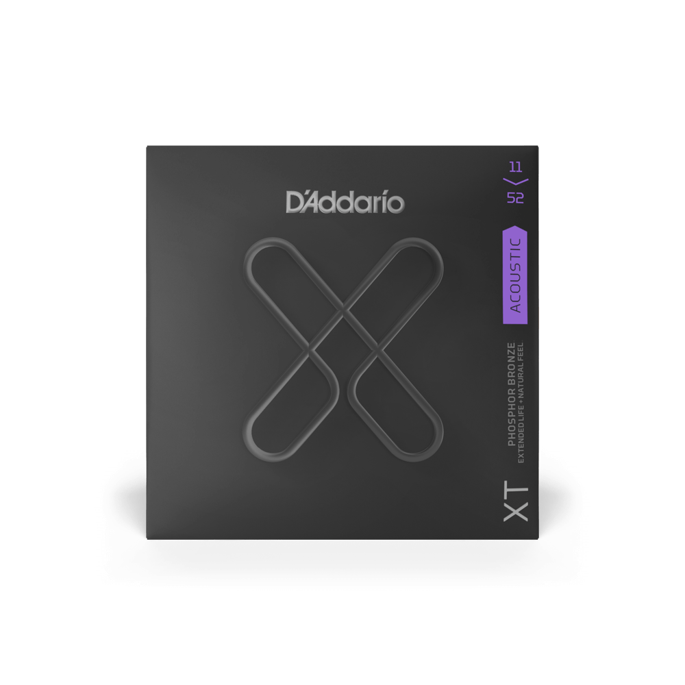 DAddario XT 11-52 Custom Light, Phosphor Bronze Acoustic Guitar Strings