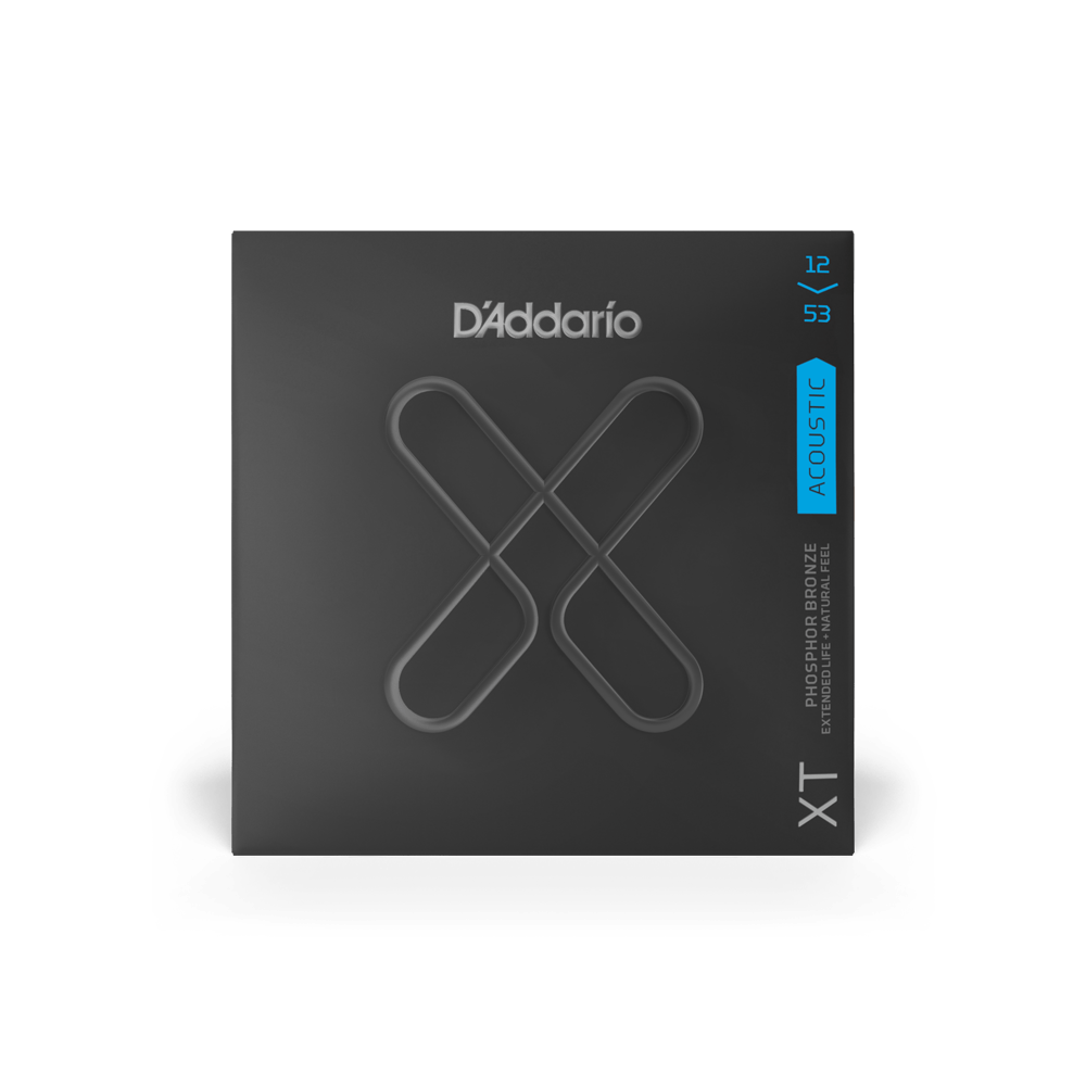 DAddario XT 12-53 Light, Phosphor Bronze Acoustic Guitar Strings