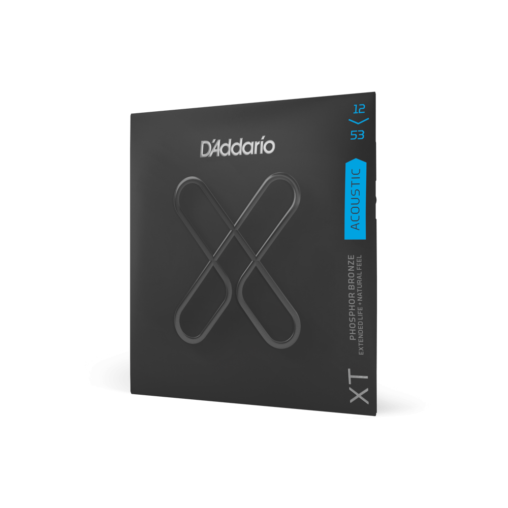 DAddario XT 12-53 Light, Phosphor Bronze Acoustic Guitar Strings