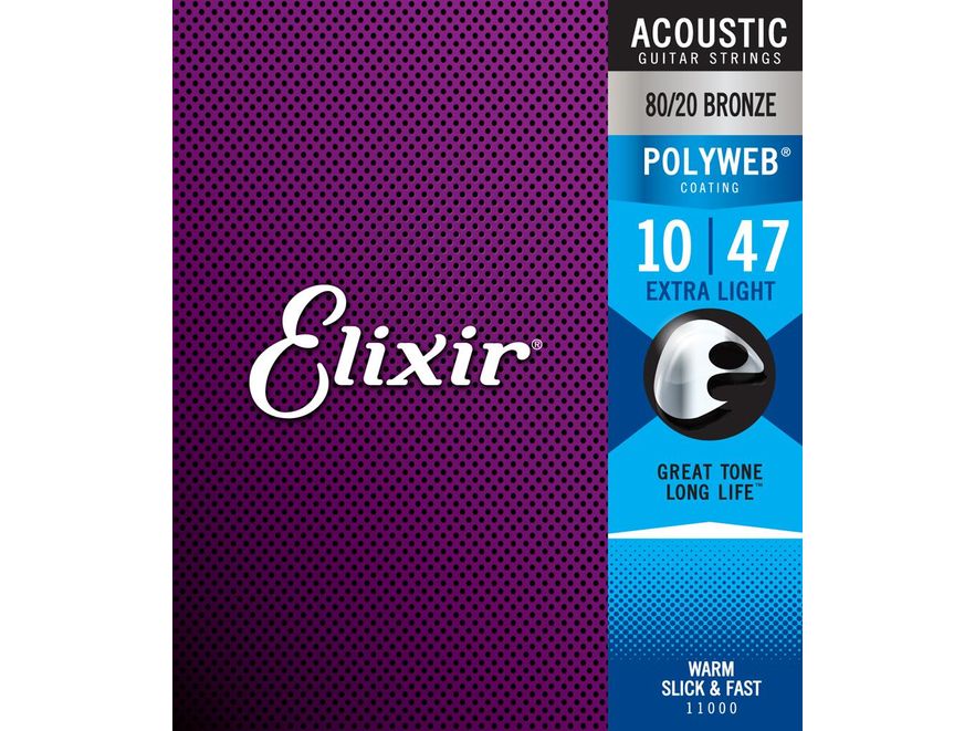 Elixir Polyweb Acoustic Strings Extra Light 10-47