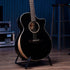 Faith Eclipse Venus Cutaway Electro Acoustic Guitar Black