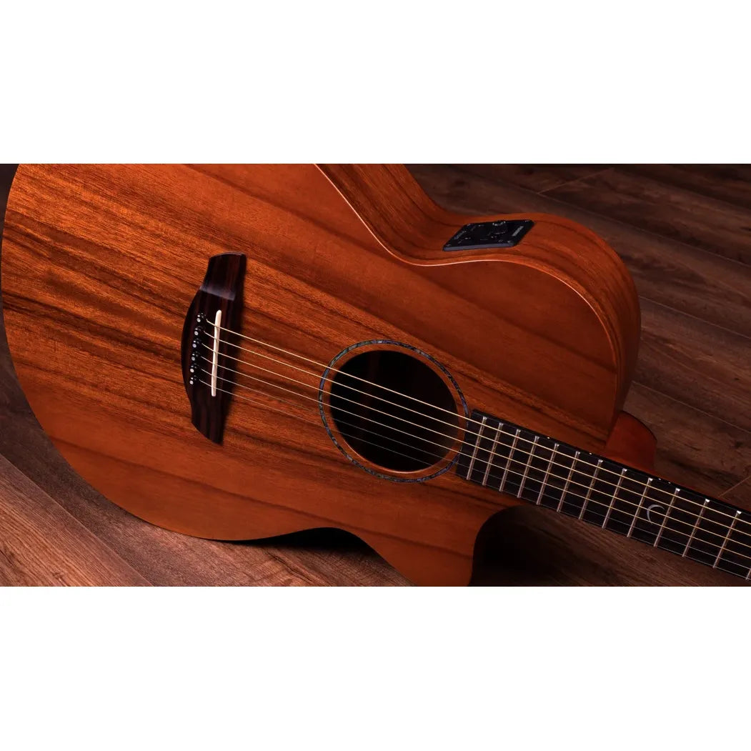 Faith Naked Venus Cutaway Electro Acoustic Trembesi in Honey Stain