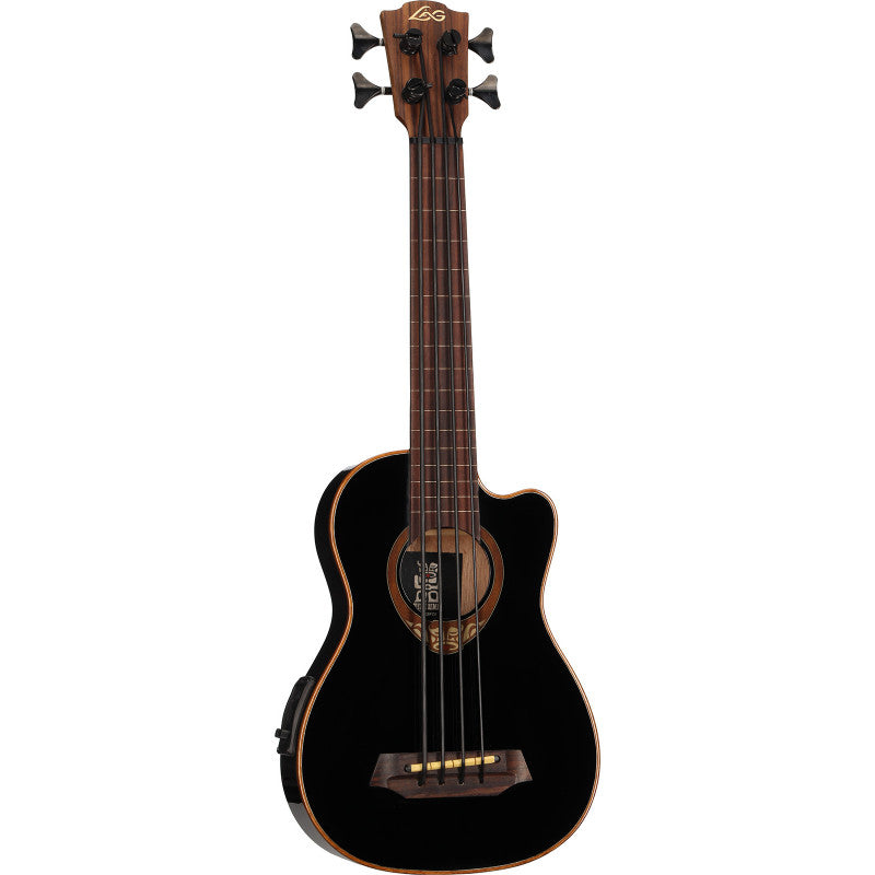 LAG Tiki Fretless Electro Bass With Case
