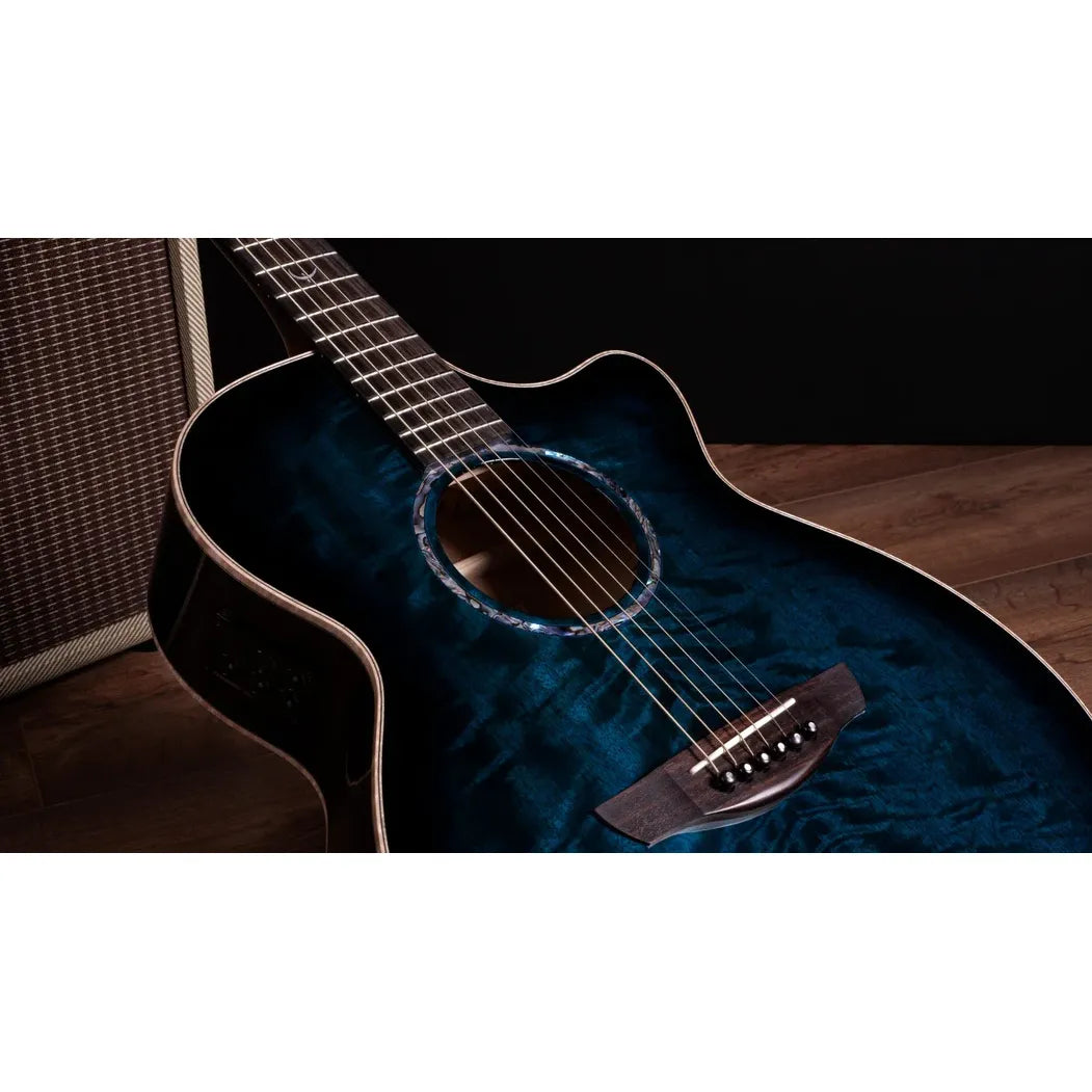 Faith Blue Moon Venus Cutaway Electro Acoustic Guitar