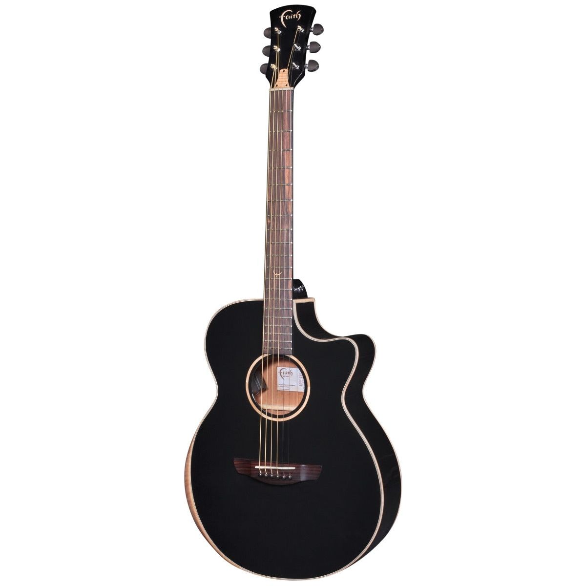 Faith Eclipse Venus Cutaway Electro Acoustic Guitar Black