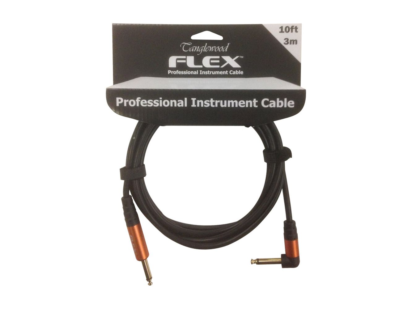 Tanglewood Flex Cable 10ft Straight / Angled in Black