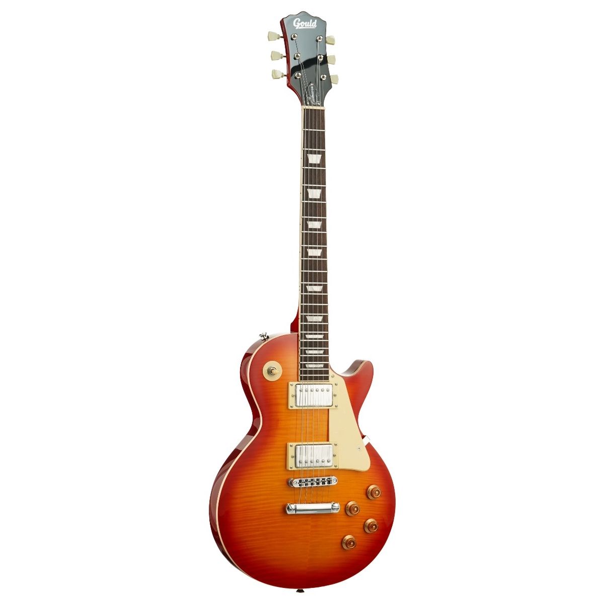 Gould Lexington Electric Guitar Flame Cherry Burst
