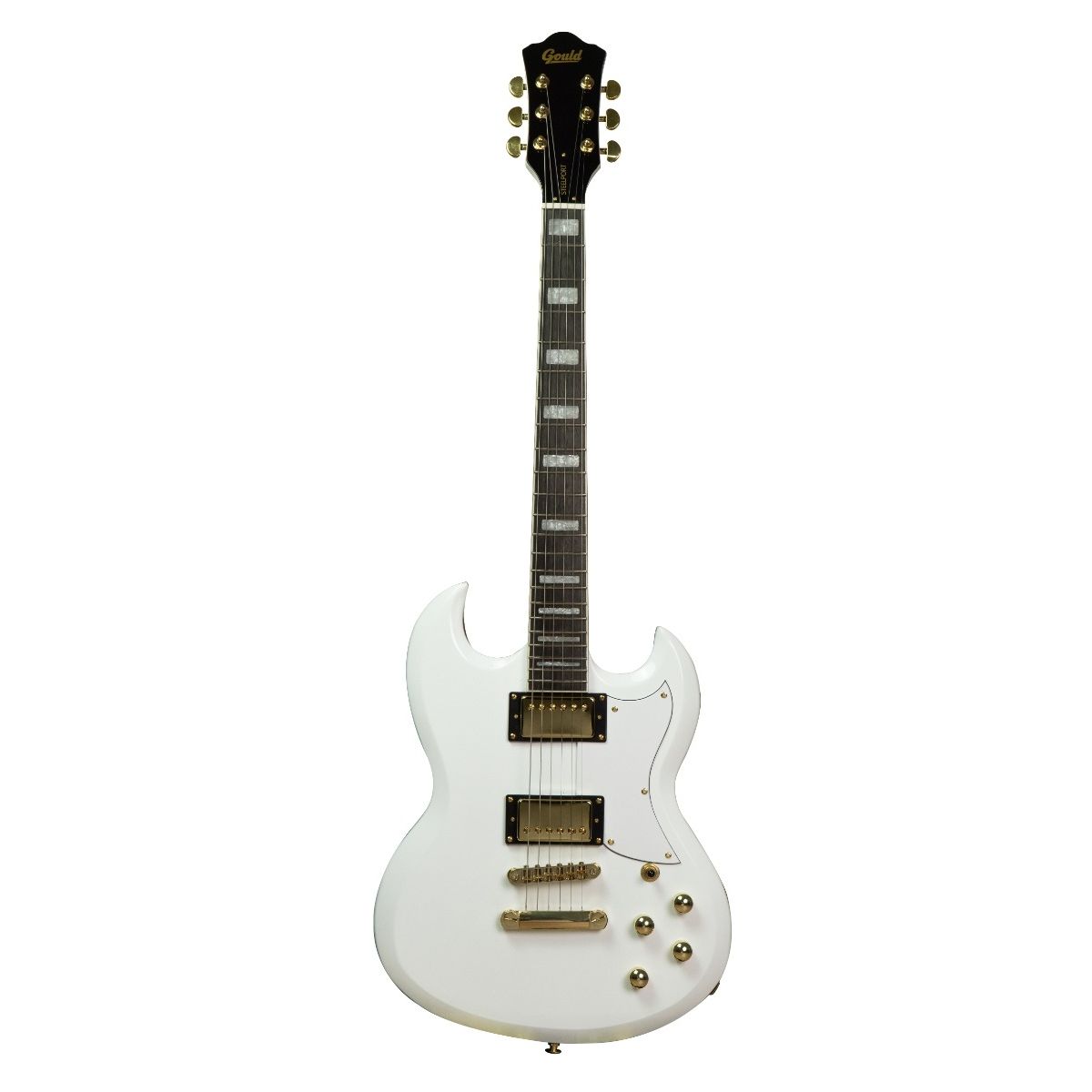 Gould Steelport Electric Guitar in White