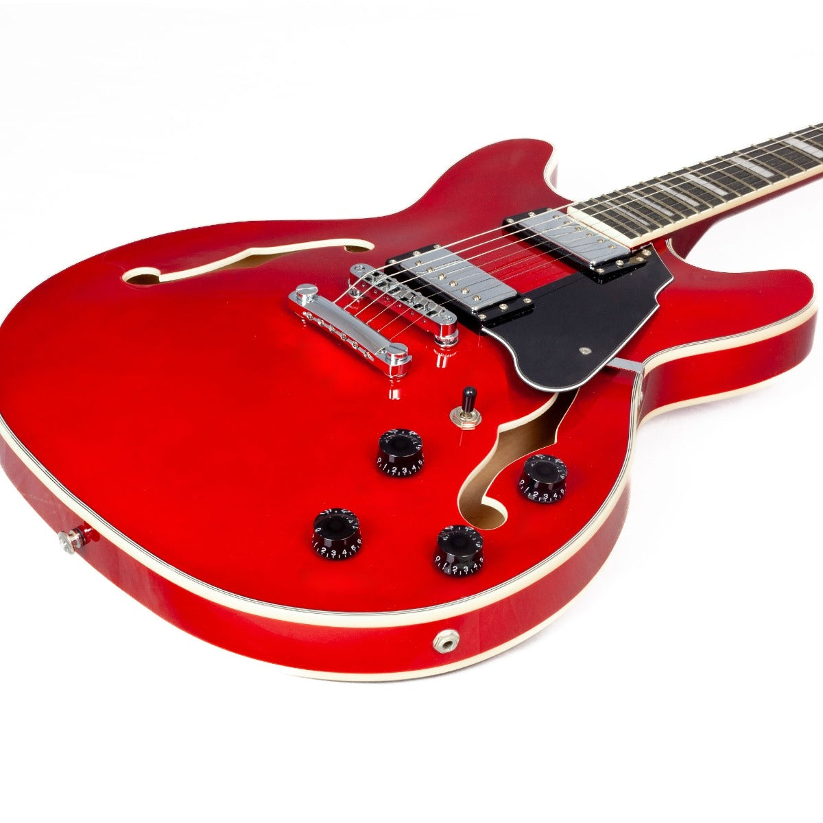 Gould Union Semi Hollow Electric Guitar in Cherry Red