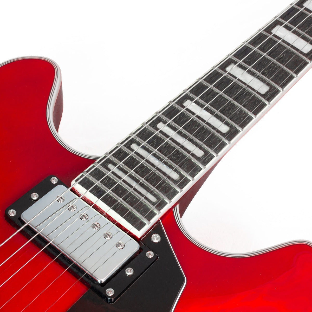 Gould Union Semi Hollow Electric Guitar in Cherry Red
