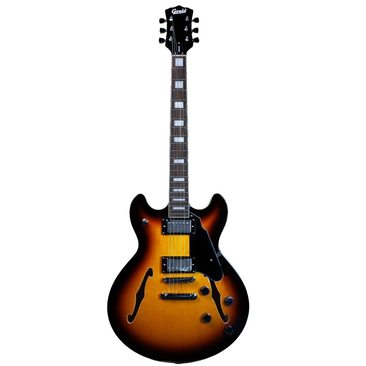 Gould Union Semi Hollow Electric Guitar in Vintage Burst