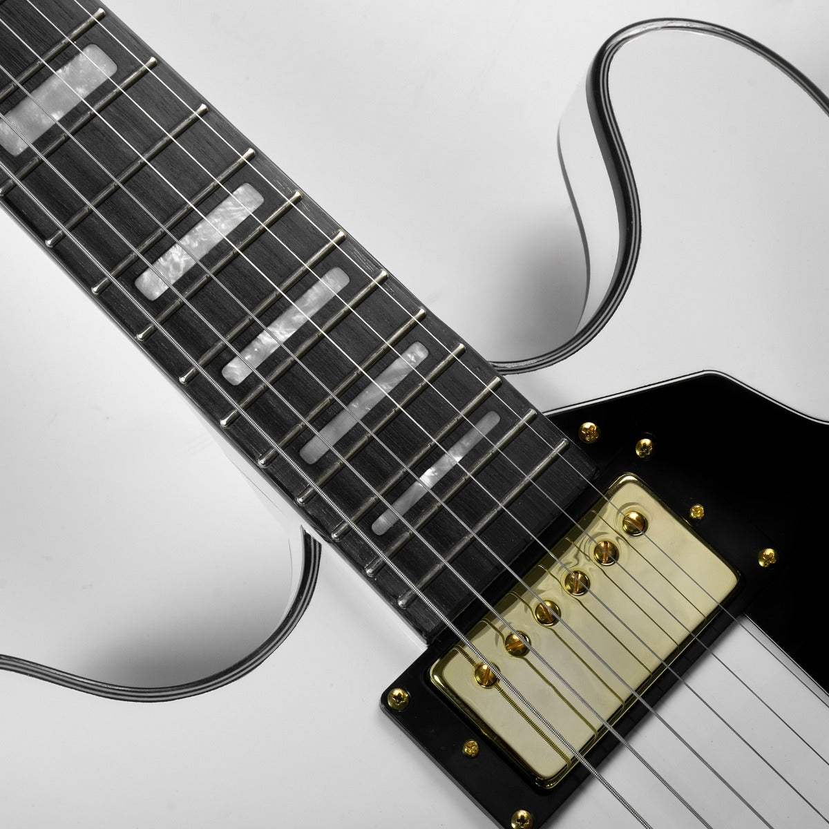 Gould Union Semi Hollow Electric Guitar in White