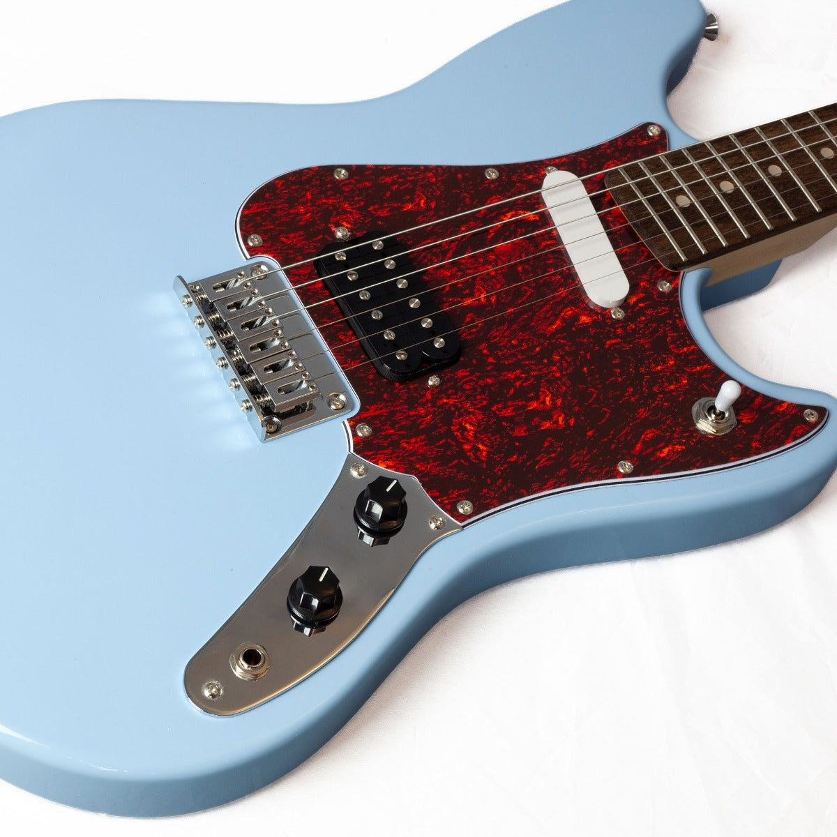 Gould Rebel Baby Electric Guitar in Baby Blue