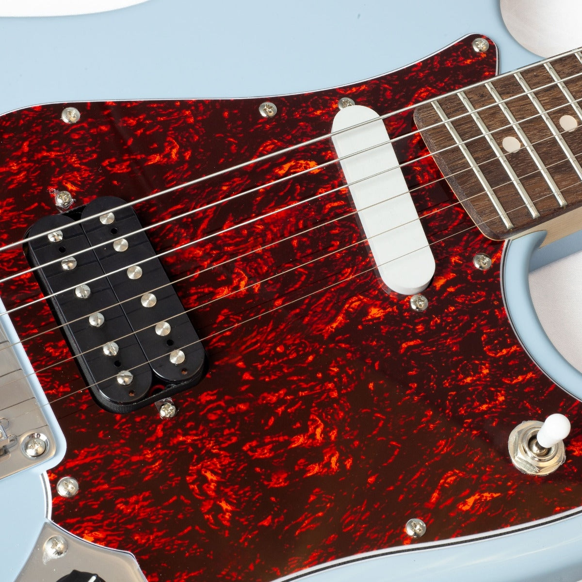 Gould Rebel Baby Electric Guitar in Baby Blue