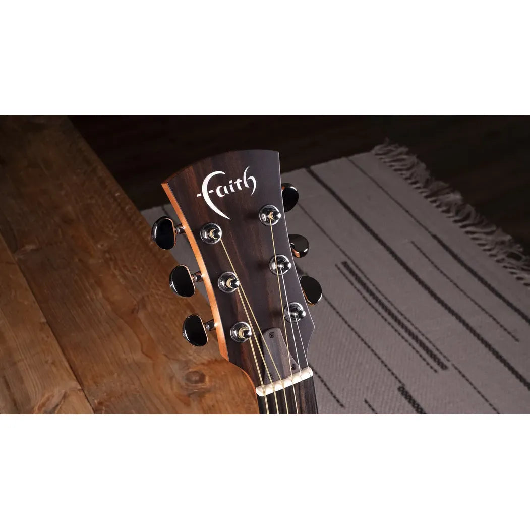 Faith Naked Venus Cutaway Electro Acoustic Trembesi in Honey Stain