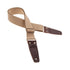 Magrabo Stripe Sc Entry Beige 5 Cm Terminals Dark Brown - Aged Brass Buckle Premium Guitar Strap