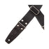 Magrabo Stripe Sc Entry 5 Cm Cocco Pros Black Silver Buckle Premium Guitar Strap