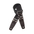 Magrabo Stripe Sc Entry 5 Cm Cocco Pros Black Silver Buckle Premium Guitar Strap