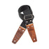 Magrabo Stripe Sc Entry Olded Black 5 Cm Cocco Pros Brown Silver Buckle Premium Guitar Strap