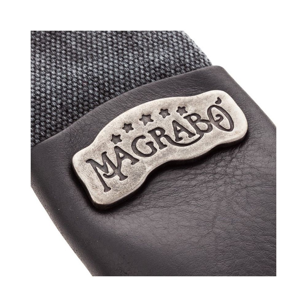 Magrabo Stripe Sc Cotton Washed Black 8 Cm, Silver Recta Buckle Premium Guitar Strap