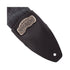 Magrabo Stripe Sc Cotton Washed Black 8 Cm, Silver Recta Buckle Premium Guitar Strap