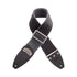 Magrabo Stripe Sc Cotton Washed Black 8 Cm, Silver Recta Buckle Premium Guitar Strap
