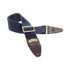 Magrabo Stripe Sc Cotton Washed Blue 8 Cm Terminali Core Black, Recta Brass Buckle Premium Guitar Strap