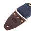 Magrabo Stripe Sc Cotton Washed Blue 8 Cm Terminali Core Black, Recta Brass Buckle Premium Guitar Strap