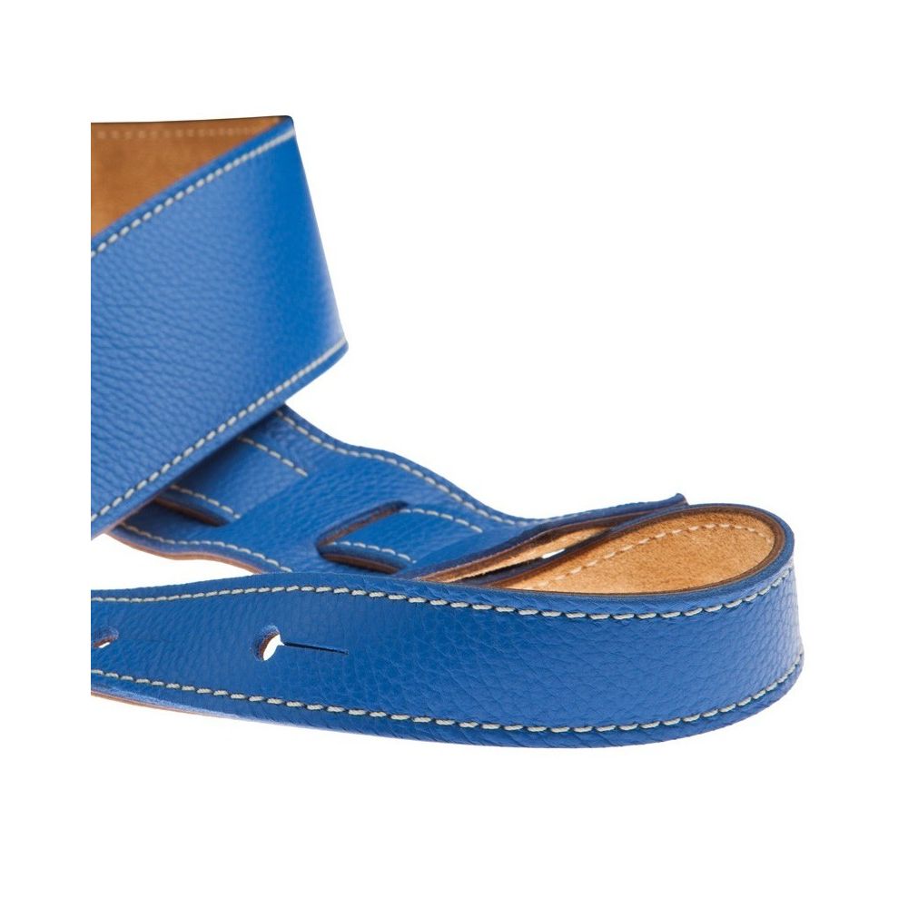 Magrabo Holes Hs Colors Real Bluee 6 Cm Premium Guitar Strap