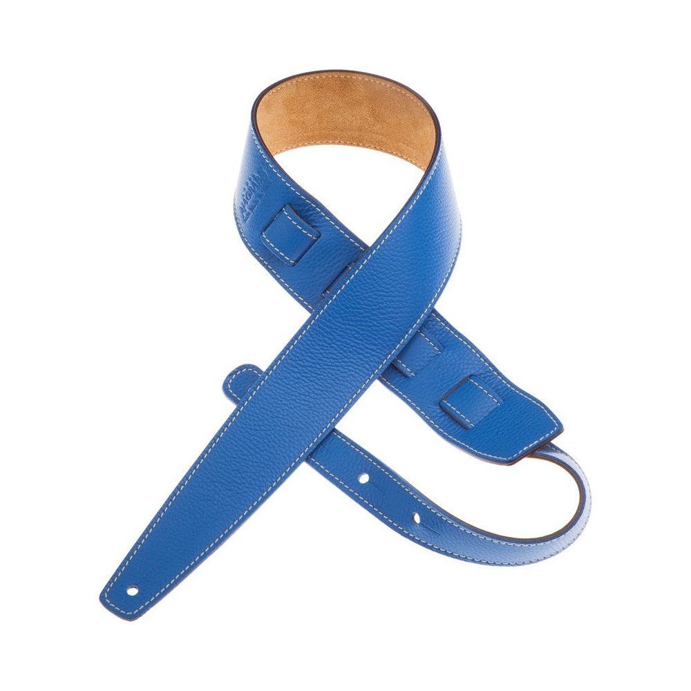 Magrabo Holes Hs Colors Real Bluee 6 Cm Premium Guitar Strap