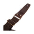Magrabo Stripe Sc Entry Brown 5 Cm Terminals Dark Brown - Aged Brass Buckle Premium Guitar Strap