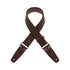 Magrabo Stripe Sc Entry Brown 5 Cm Terminals Dark Brown - Aged Brass Buckle Premium Guitar Strap
