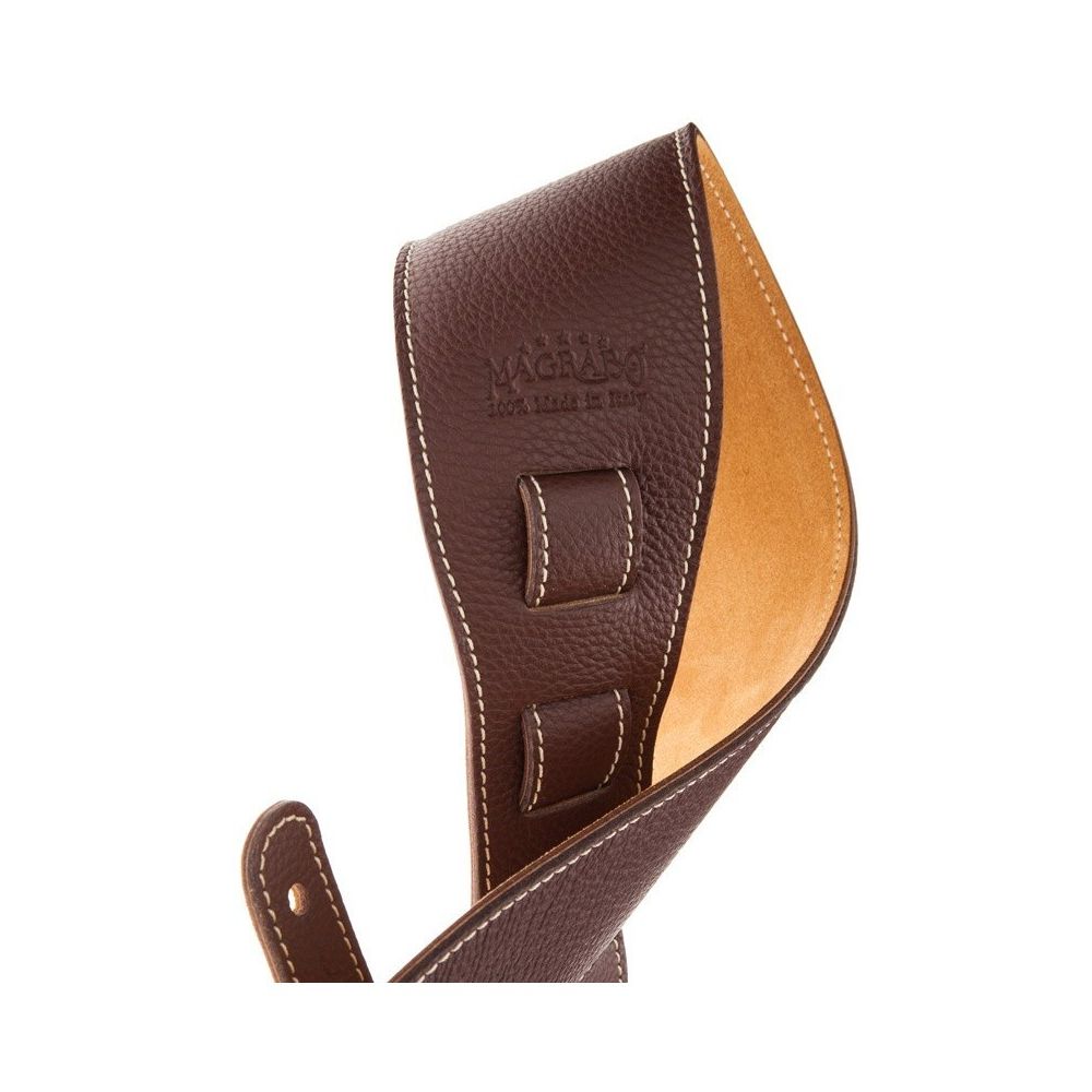 Magrabo Holes Hs Colors Dark Brown 8 Cm Premium Guitar Strap