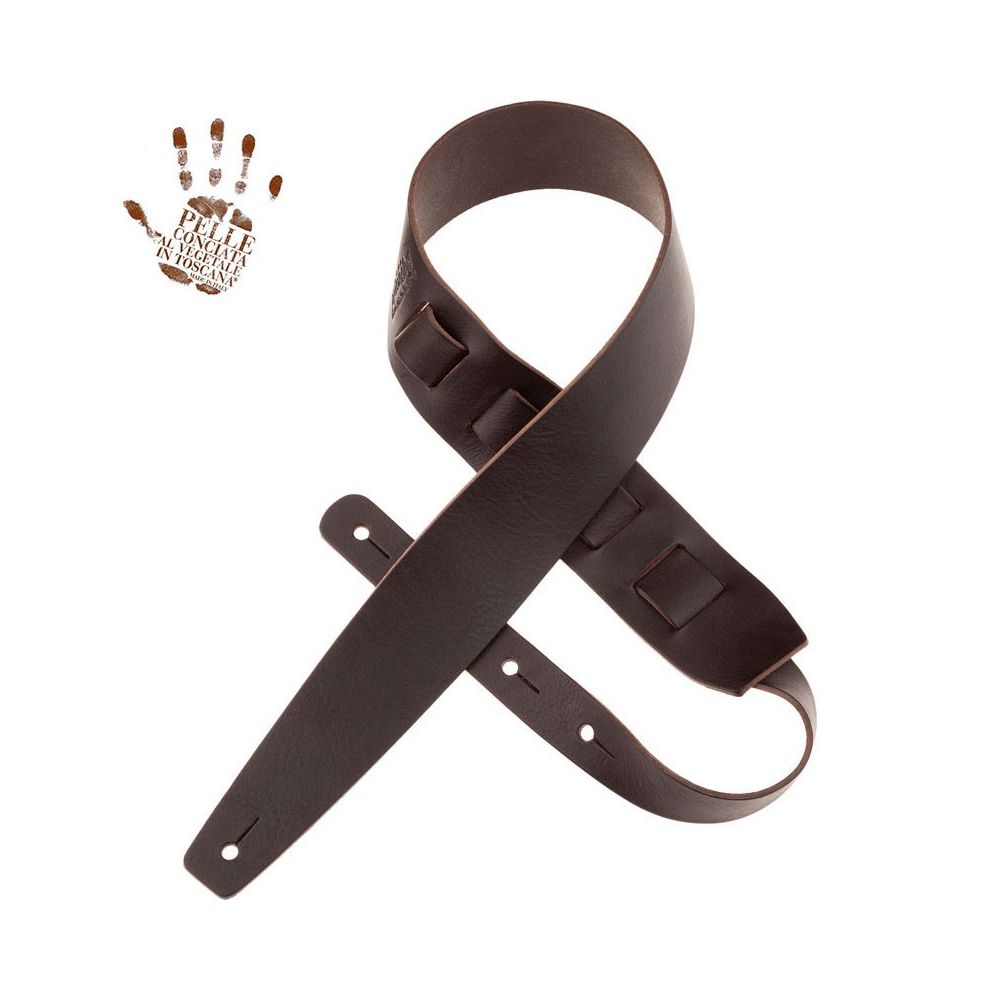 Magrabo Holes Hc Core Leather Ebony 6 Cm Premium Guitar Strap