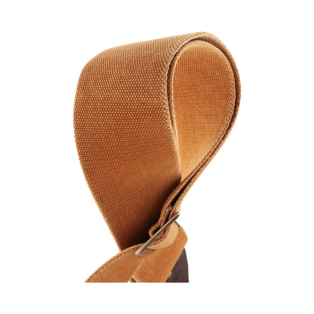 Magrabo Stripe Sc Cotton Washed Ocra 8 Cm, Recta Brass Buckle Premium Guitar Strap