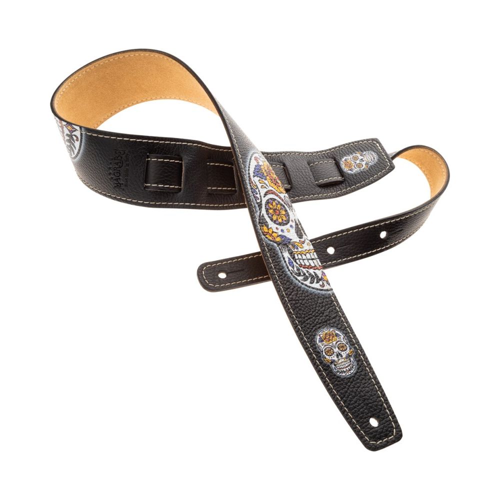 Holes HS Art Print Calavera Nero Premium Strap 6 cm