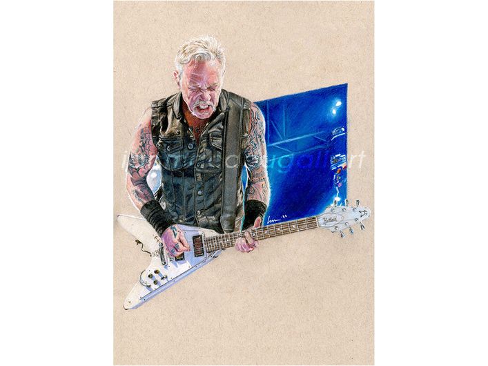 James Hetfield - Iconic Art (by Ian MacDougall)