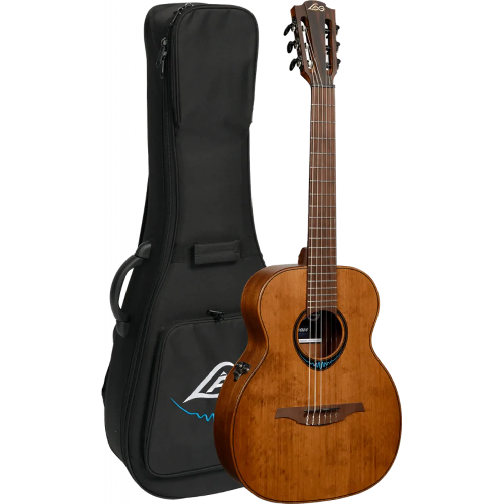 LAG BlueWave 1 Brown Travel Electro Acoustic Guitar