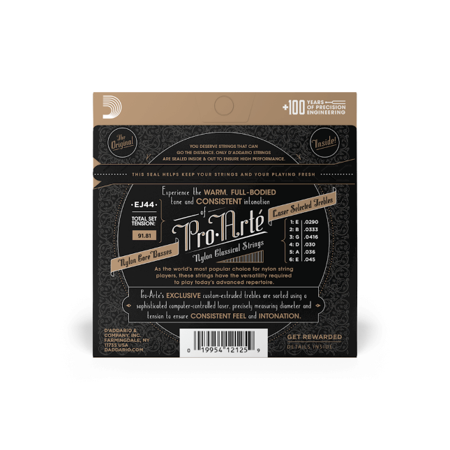 D'Addario Extra Hard Tension, Pro-Arté Nylon Classical Guitar Strings