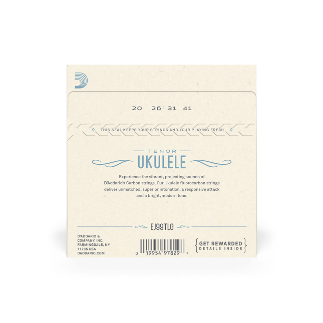 D'Addario EJ99TLG Pro-Arté Carbon Ukulele Strings, Tenor Low G