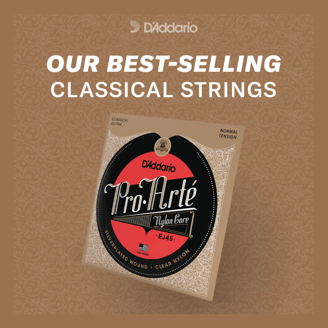 D'Addario Extra Hard Tension, Pro-Arté Nylon Classical Guitar Strings