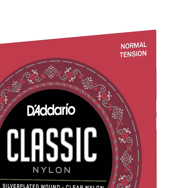 D'Addario Normal Tension 1/2 Size, Classic Nylon Student Classical Guitar Strings