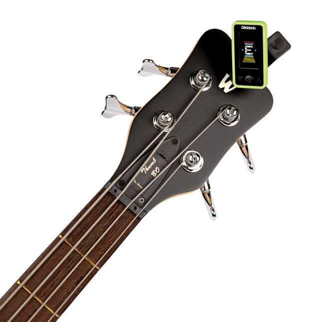 D'Addario Eclipse Headstock Guitar Tuner, Green