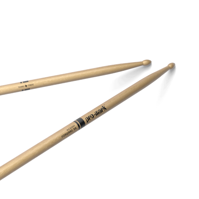 ProMark Classic Forward 5A Hickory Drumstick, Oval Wood Tip