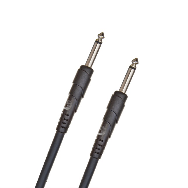 D'Addario Classic Series Speaker Cable, 1/4" to 1/4" - 3ft