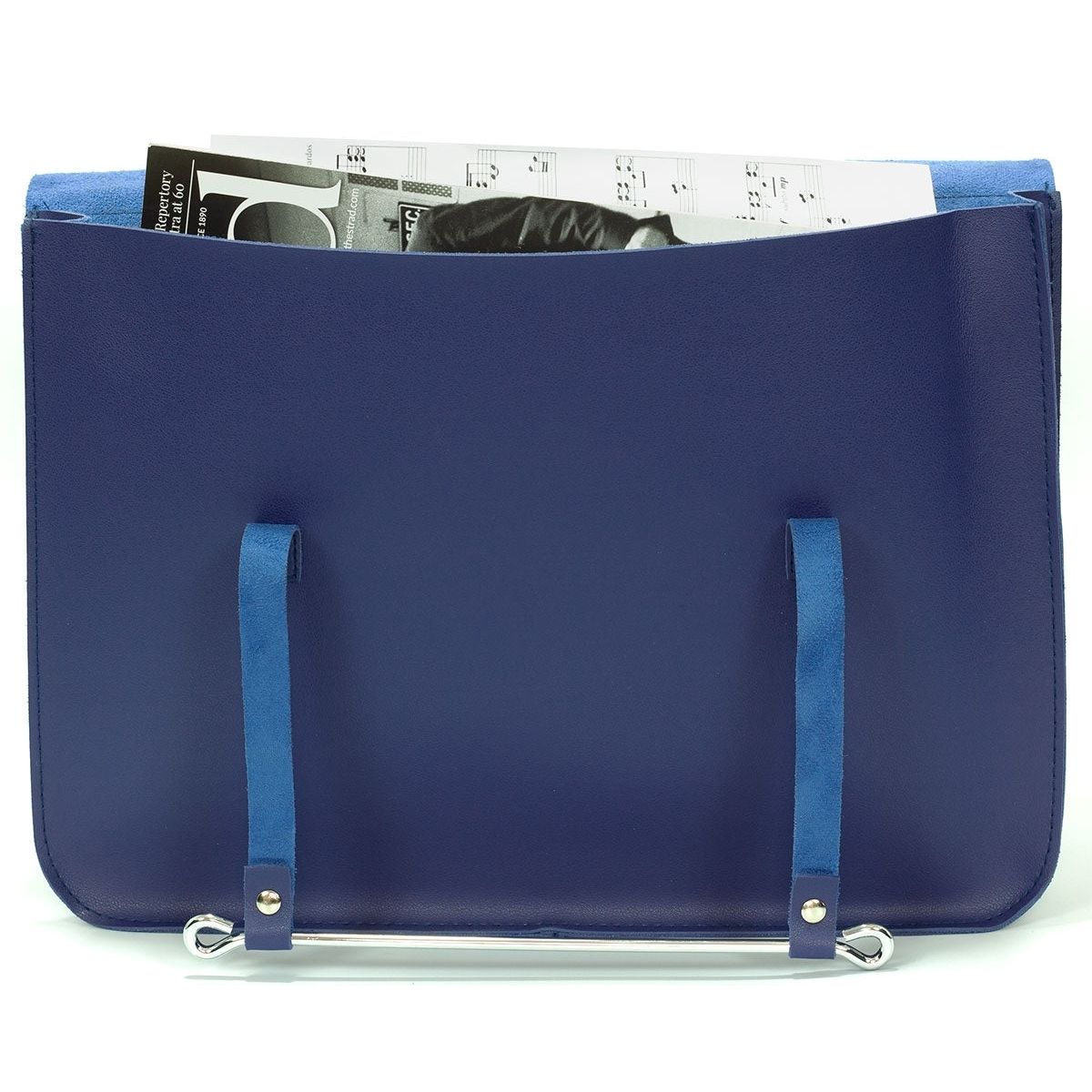 Montford Music Carrier Case Faux-Leather Material Blue