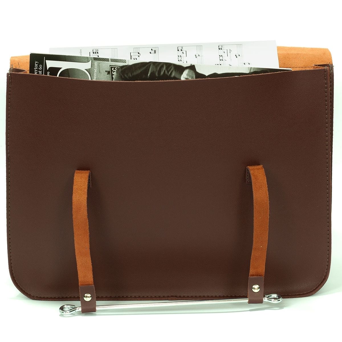 Montford Music Carrier Case Faux-Leather Material Brown