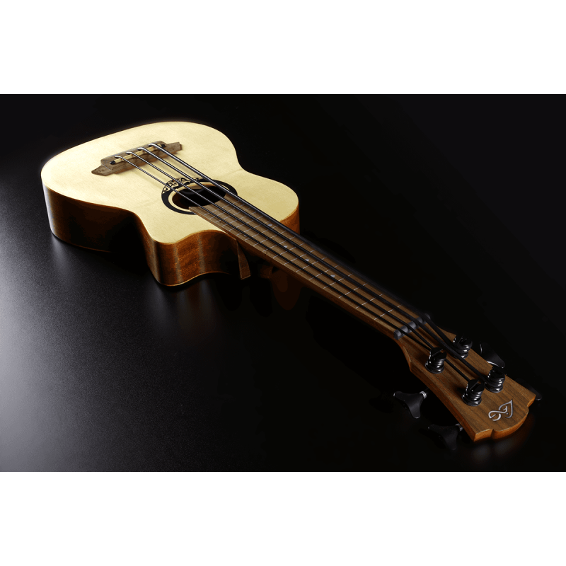 LAG Mini Fretless Cutaway Electro Bass With Case